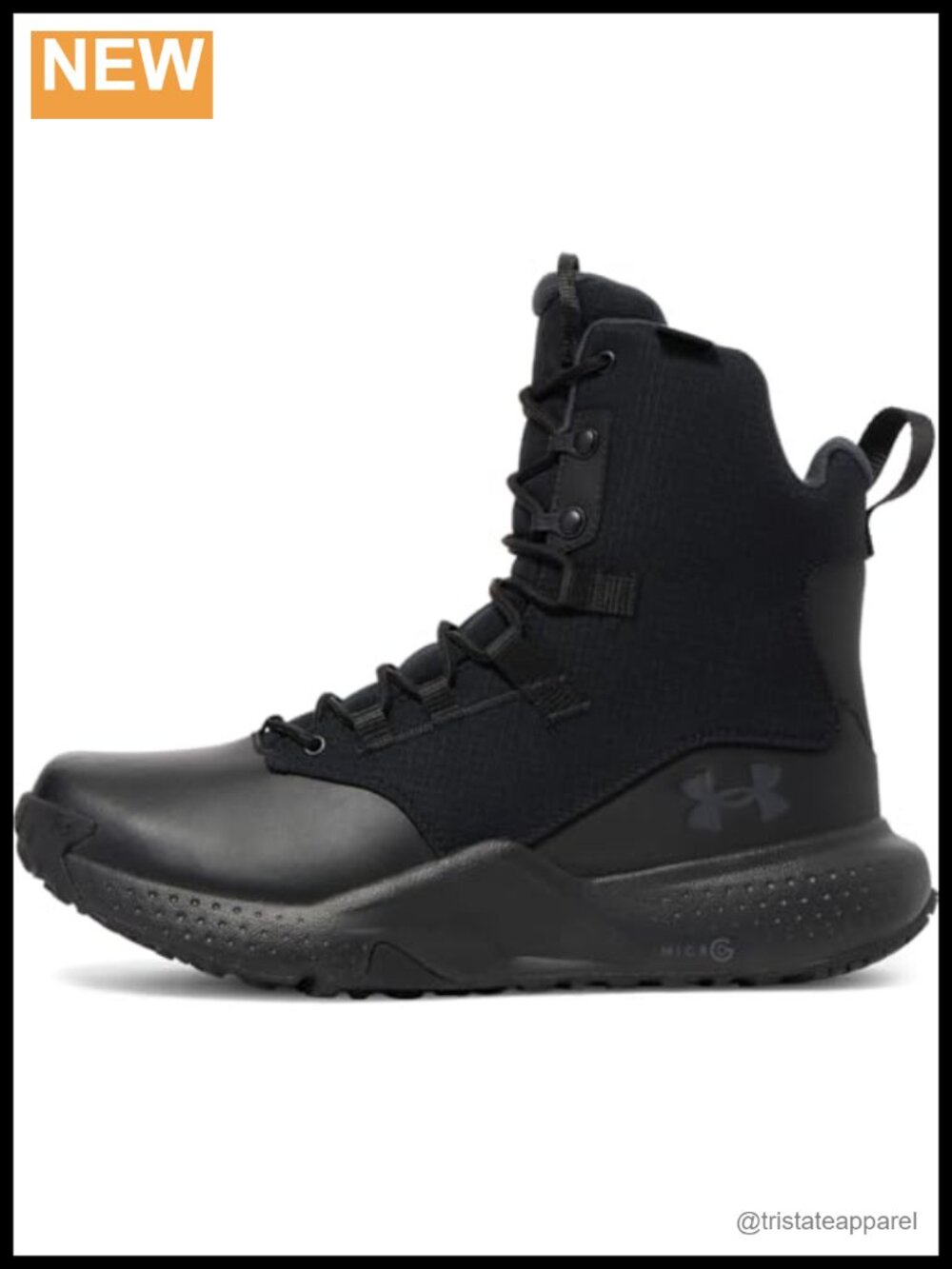 Micro G Stellar Zip Waterproof Tactical Boots Mid-Top Round Toe